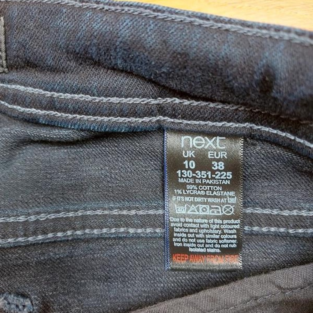 Dark blue jeans